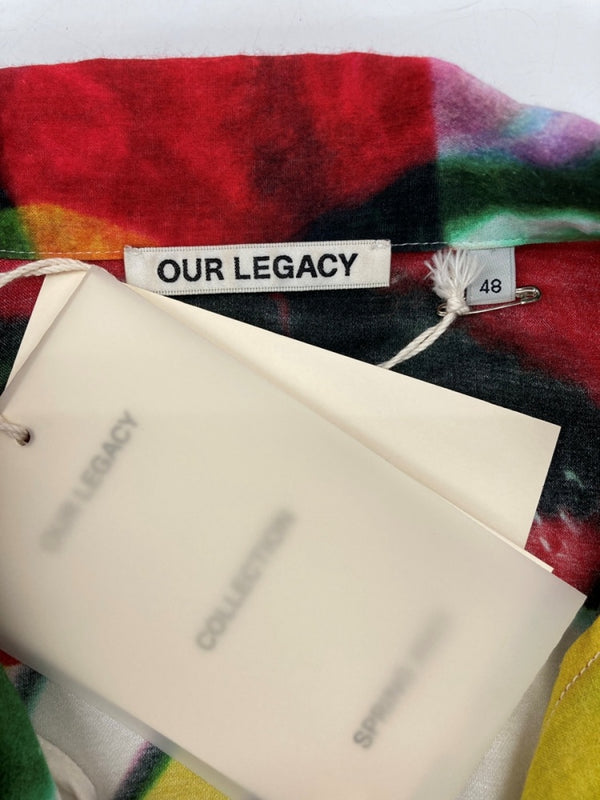 アワーレガシー OUR LEGACY BOX SHIRT SHORTSLEEVE ボックス シャツ ローズ 花柄 半袖 M2222BM サイズ 48 半袖シャツ 総柄 マルチカラー 104MT-2334