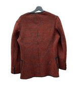 ヴィンテージ vintage 60s~ 60年代 SUN フロントポケット ニット セーター アウター  カーディガン ストライプ レッド 104MT-1906