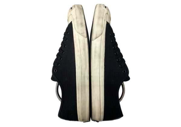 コンバース CONVERSE 16年製 × Stussy ステューシー JACK PURCELL ジャック パーセル ローカット シューズ 白 黒 1CK448 メンズ靴 スニーカー ブラック 27.5cm 104S-1036