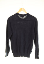 シュプリーム SUPREME ワッフル ニット セーター ワンポイント 刺繍 セーター ネイビー Sサイズ 103MT-2866