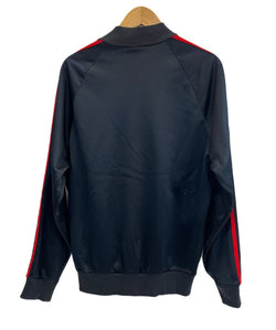 アディダス adidas 80s 銀タグ ヴィンテージ ATP型 トラックジャケット USA製 黒  ジャージ ブラック Mサイズ 101MT-4346