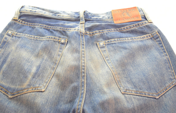 ヒステリックグラマー HYSTERIC GLAMOUR SP加工 小窓リペア スリムストレートPT デニムパンツ  0243AP17 デニム ブルー 30 103MB-694