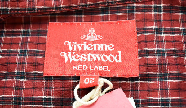 ヴィヴィアンウエストウッド レッド レーベル Vivienne Westwood RED LABEL チェックシャツ 16-12-802013 長袖シャツ レッド 2 103LT-37