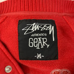 ステューシー STUSSY 90s オールド AUTHENTIC GEAR スタジャン ジャケット レッド Mサイズ 201MT-4744