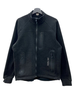アークテリクス ARC’TERYX FLEECE JACKET フリース ジャケット POLARTEC サンウエスト期 ジップアップ アウトドア 黒 ジャケット ロゴ ブラック Sサイズ 104MT-1651