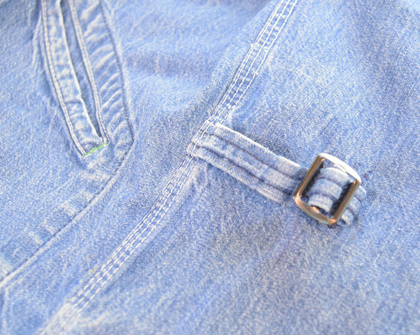 ヴィンテージ Vintage 70s OSHKOSH B'GOSH 4ポケット ジップアップ デニムジャケット 70's ユニオンチケット ジャケット ブルー 103MT-3024