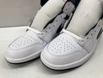 ナイキ NIKE 23年製 AIR JORDAN 1 MID エア ジョーダン ミッド AJ1 ジャンプマン バスケ シューズ 白 黒 DQ8426-132 メンズ靴 スニーカー ホワイト 28cm 104S-874