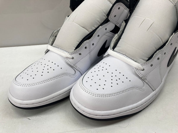 ナイキ NIKE 23年製 AIR JORDAN 1 MID エア ジョーダン ミッド AJ1 ジャンプマン バスケ シューズ 白 黒 DQ8426-132 メンズ靴 スニーカー ホワイト 28cm 104S-874