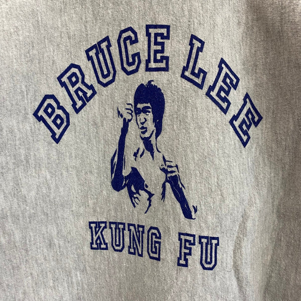 【曜日割引対象外】 チャンピオン Champion 90's BRUCE LEE REVERSE WEAVE スウェット グレー Lサイズ 201MT-4758 VB