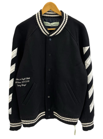 オフホワイト Off-White クロスアロー スタジャン ブルゾン 黒 ジャケット ブラック Mサイズ 101MT-4148