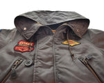 アヴィレックス AVIREX N-3B WAPPEN MODIFIED フライトジャケット ワッペンモディファイド 6122044 ジャケット ブラウン Lサイズ 103MT-3394