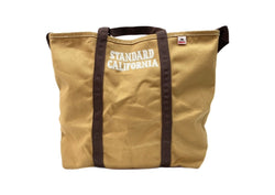 スタンダードカリフォルニア STANDARD CALIFORNIA 2Way TOTEBAG トートバッグ キャンバス ショルダー 斜め掛け かばん 茶 バッグ メンズバッグ ショルダーバッグ・メッセンジャーバッグ ロゴ ブラウン 104B-81