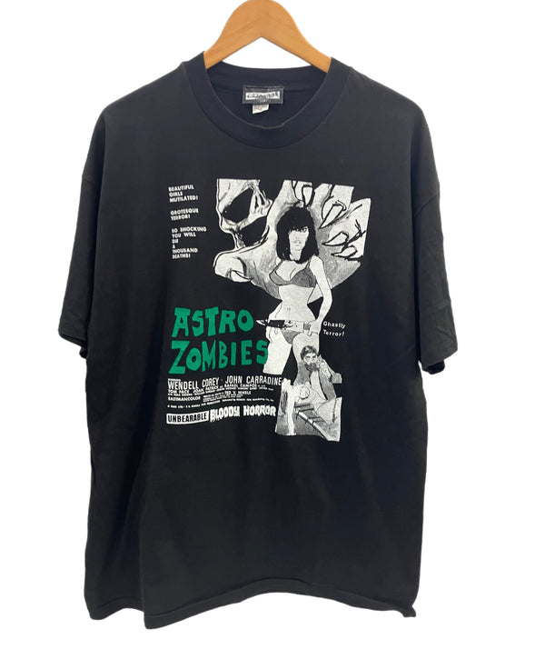 ヴィンテージ vintage 90's 90s Astro zombies アストロゾンビ SFホラー映画 ムービーT movie XL Tシャツ ブラック LLサイズ 101MT-3416