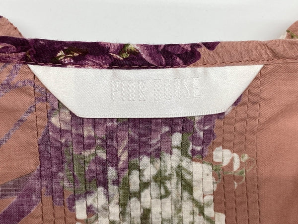 ピンクハウス PINKHOUSE 30周年 30th anniversary 半袖 ロング丈 DRESS ドレス ピコフリル スズラン ブーケ リボン ティアード レトロ アンティーク ロリータ PINK P0117FA01 ワンピース 総柄 ピンク 104LT-223