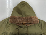 ヒューストン HOUSTON B-9 FLIGHT COAT フライト コート ファー 裏キルティング ジップアップ ミリタリー アウター ジャケット 緑 サイズ 40R ジャケット 無地 カーキ 104MT-1442