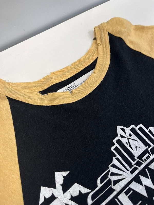 ダイリク DAIRIKU New Raglan Tee ニュー ラグラン Tシャツ 黄 23SS C-5 ロンT イエロー Lサイズ 101MT-4555