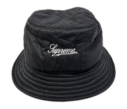 【中古】シュプリーム SUPREME 22AW Quilted Liner Crusher 帽子 メンズ帽子 ハット ブラック 201goods-527