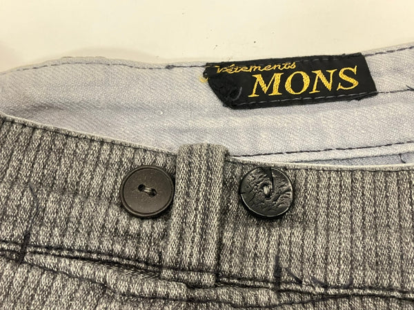 ヴィンテージ vintage 50's 50年代 EURO ユーロワーク VETEMENTS MONS ピケ ワークパンツ ごま塩 ヘリンボーン メタルフック ボタンフライ ボトムスその他 グレー - 101MB-775