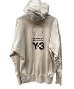 ワイスリー Y-3 STACKED LOGO HOODIE スタック ロゴ フーディ パーカー アイボリー パーカ ロゴ ベージュ Mサイズ 104MT-2170