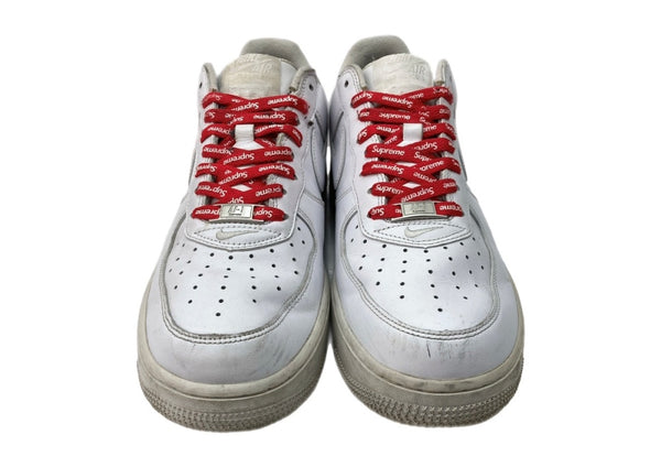 ナイキ NIKE 23年製 × SUPREME シュプリーム AIR FORCE 1 LOW エア フォース ロー AF1 シューズ 白 CU9225-100 メンズ靴 スニーカー ホワイト 27.5cm 104S-1031