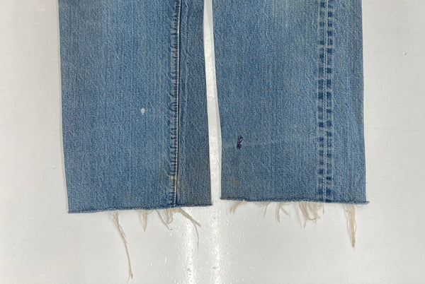 リーバイス Levi's 501 66前期 赤耳 70s 70年代 Vintage ヴィンテージ ジーンズ デニムパンツ ジーパン ボタン裏6 青 無地 デニム ブルー 104MB-183