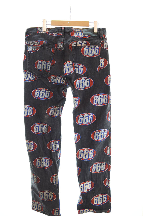 シュプリーム Supreme 17SS 666 denim jeans pants デニムペインター パンツ 黒 デニム ブラック 32 103MB-363