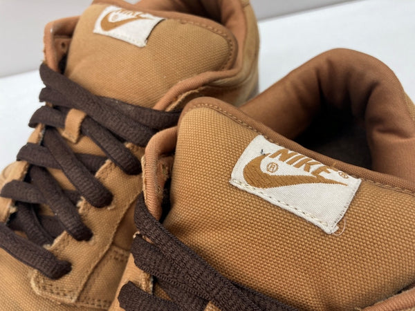 ナイキ NIKE 04年製 DUNK LOW PRO SB CARHARTT SHALE ダンク ロー プロ カーハート スケボー シューズ 茶 304292-224 メンズ靴 スニーカー ブラウン 29cm 104S-876