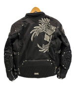 ニコクドウ 弐黒堂 ライドジャケット 刺繍 バイカー バイク ジャケット ブラック Lサイズ 101MT-5394