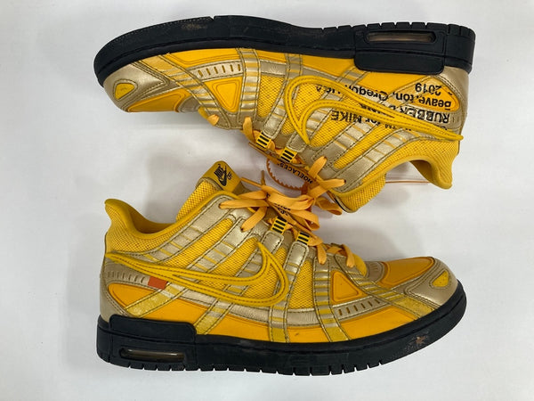 ナイキ NIKE Air Rubber Dunk University Gold Off-White エアラバーダンク ユニバーシティゴールド オフホワイト CU6015-700 メンズ靴 スニーカー 29cm 101sh-1910