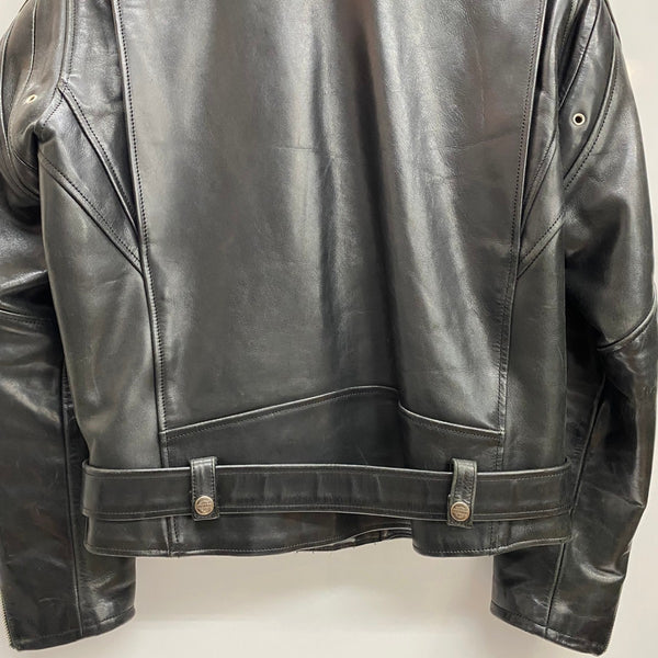 【曜日割引対象外】 ハーレーダビッドソン HARLEY-DAVIDSON レザー ダブルライダースジャケット ジャケット ブラック Mサイズ 201MT-4531 VB