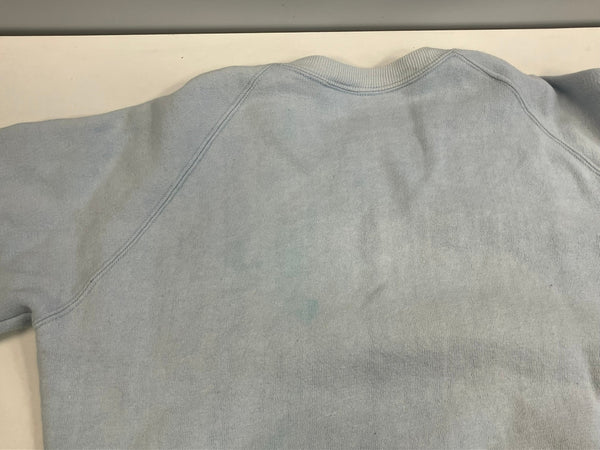 ヴィンテージ vintage 70s～ 70年代～ ラグラン カレッジ ラバープリント 3段 - スウェット ブルー 101MT-4166