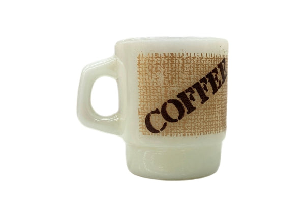 ファイアーキング Fire-King 70s 80s Coffee Stacking Mug コーヒー スタッキング マグ USA製 耐熱 マグカップ 白 その他 総柄 ホワイト 104Z-25