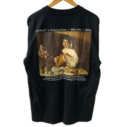 オフホワイト Off-White Caravaggio Lute Short Sleeve OMAA027S22JER001 Tシャツ ブラック Lサイズ 201MT-4804