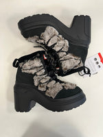 ハンター HUNTER ANKLE FAUXFER HEEL アンクルフォーファー ヒールブーツ 防水 黒 WFP1107LPR レディース靴 ブーツ その他 ブラック UK3(参考サイズ約22cm) 101sh-2086