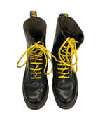 ドクターマーチン Dr.Martens イングランド製 10ホールブーツ イエローステッチ MADE IN ENGLAND  メンズ靴 ブーツ ワーク ブラック UK7 25.5cm 101sh-2033