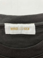 ウィンダンシー WIND AND SEA SEA S/S T-SHIRT LOGO TEE ロゴT ビッグロゴ バックプリント 半袖 カットソー クルーネック WDS-SEA-22S-02 Tシャツ プリント グレー Lサイズ 104MT-196