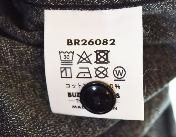 バズリクソンズ BUZZ RICKSON'S COTTON COVERT WORK SHIRTコットンコバート ワークシャツサイズ16-16 1/2 黒 	BR26082 長袖シャツ ブラック 103MT-2792