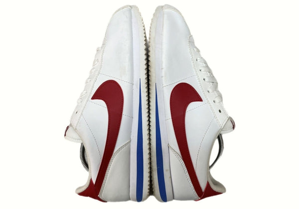 ナイキ NIKE 21年製 CORTEZ BASIC LEATHER コルテッツ ベーシック レザー FORREST GUMP トリコカラー シューズ 白 赤 819719-103 メンズ靴 スニーカー ホワイト 27.5cm 104-shoes614