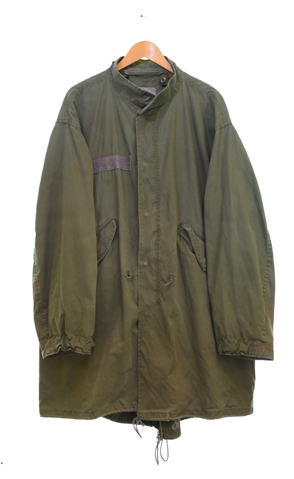 ミリタリー Military 80s USARMY M-65 フィッシュテールパーカー 80's アメリカ軍 SCOVILLジッパー 8415-00-782-3219 ジャケット カーキ Lサイズ 103MT-3330