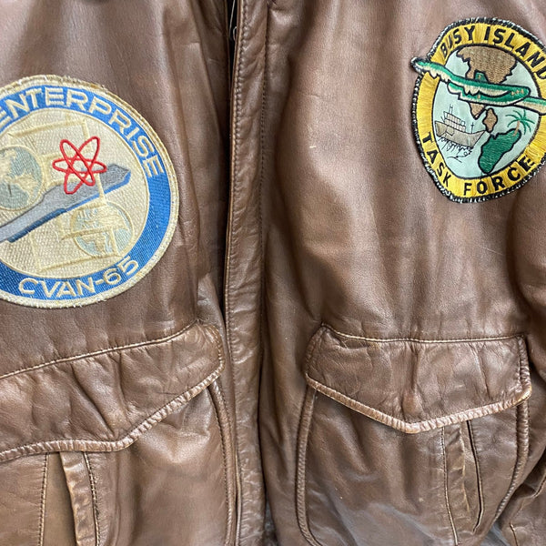 【曜日割引対象外】 アヴィレックス AVIREX G-1 レザー フライトジャケット トップガン ライダース レザージャケット ジャケット ブラウン Lサイズ 201MT-4568 VB