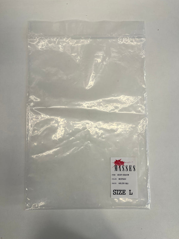 マシス MASSES SHIRT SHADOW シャツ シャドー オレンジ マスタード チェックシャツ チェック柄 長袖シャツ マルチカラー Lサイズ 101MT-5142