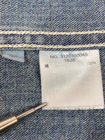 ロンハーマン Ron Herman 23SS One Wash Pullover Shirt ワンウォッシュ プルオーバー シャツ デニム 青 3720700049 長袖シャツ 無地 ブルー Mサイズ 104MT-2318