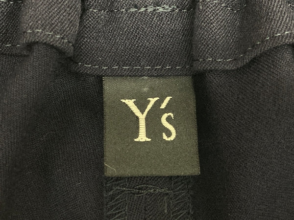 ワイズ Y's ヨウジヤマモト Yohji Yamamoto ウール パンツ WOOL PANTS ガウチョ ワイド ミモレ丈 モード 日本製 NAVY 紺 SIZE2 YV-P07-101 ボトムスその他 無地 ネイビー 104LB-40