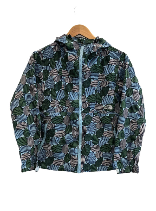ノースフェイス THE NORTH FACE NOVELTY COMPACT JACKET コンパクトジャケット ナイロンジャケット フーディ ジップアップ ライトアウター 総柄 NPW71535 ジャケット ブルー Sサイズ 101LT-225