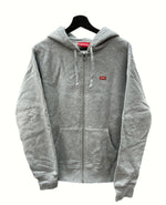 シュプリーム SUPREME Small Box Zip Up Sweatshirt スモール ボックス ジップアップ スウェットシャツ パーカー フーディー 裏起毛 灰 パーカ ロゴ グレー Sサイズ 104MT-992