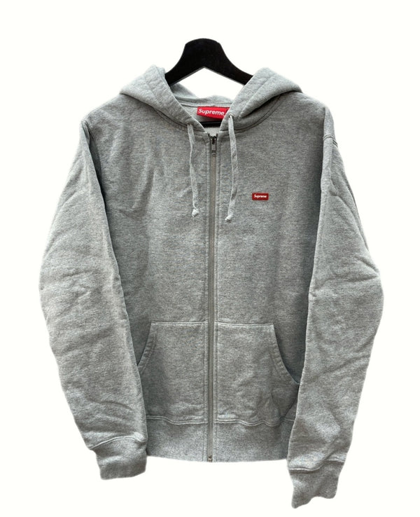 シュプリーム SUPREME Small Box Zip Up Sweatshirt スモール ボックス ジップアップ スウェットシャツ パーカー フーディー 裏起毛 灰 パーカ ロゴ グレー Sサイズ 104MT-992