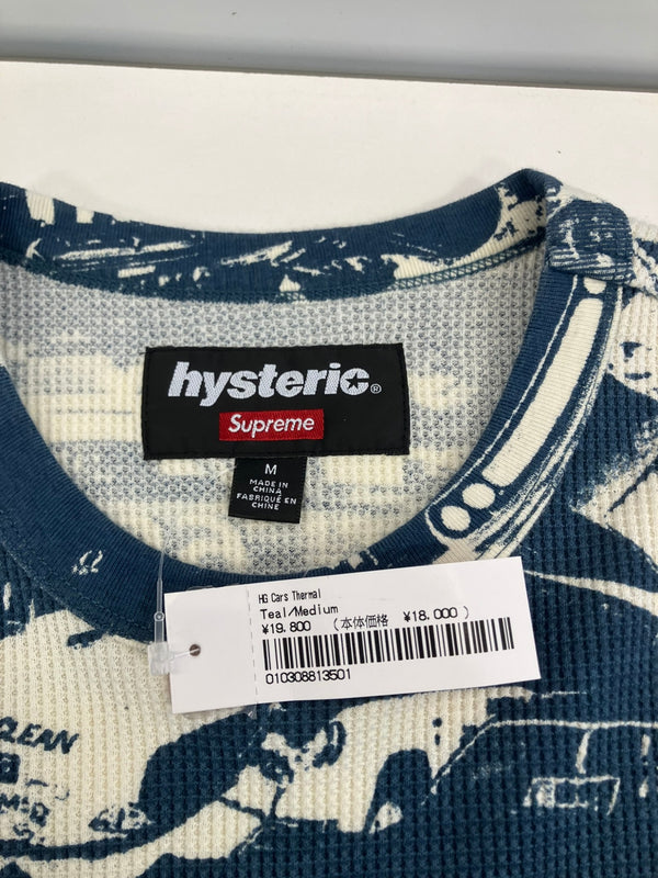 シュプリーム SUPREME 2024AW Hysteric Glamour Cars Thermal ヒステリックグラマーカーズサーマルロングスリーブ ティール ロンT ブルー Mサイズ 101MT-3805