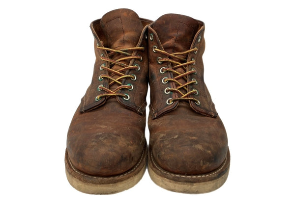 レッドウィング RED WING 6-inch CLASSIC ROUND TOE クラシック ラウンド レースアップ ワークブーツ アウトドア 8 1/2D 茶 9111 メンズ靴 ブーツ ワーク ブラウン 26.5cm 104S-1072