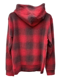 ラルフローレン RalphLauren POLO COUNTRY ポロ カントリー 現行タグ Plaid Brushed-Back Fleece Hoodie プレイド フリース パーカー フーディ RED 赤 パーカ チェック レッド XSサイズ 104LT-211