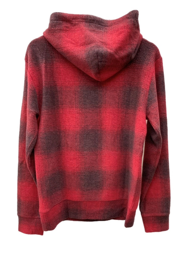 ラルフローレン RalphLauren POLO COUNTRY ポロ カントリー 現行タグ Plaid Brushed-Back Fleece Hoodie プレイド フリース パーカー フーディ RED 赤 パーカ チェック レッド XSサイズ 104LT-211